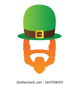 Isolated irish man. Saint patricks day - Vector