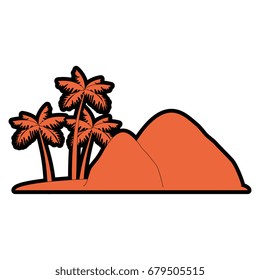 isolated island landscape