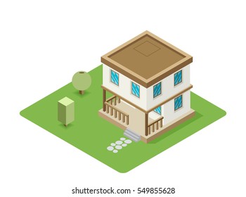 Isolated isomatic house, Vector Property Set