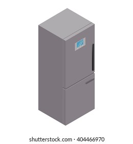 isolated isometric fridge