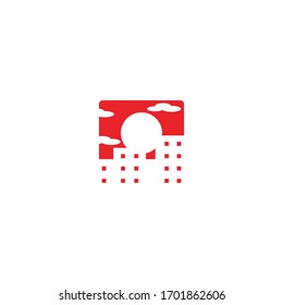 Isolated Japanese Post Office Emoji, Icon, emoticon. vector flat pictogram.