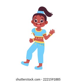 Isolated jazmin costume vector illustration