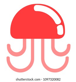Isolated jellyfish icon