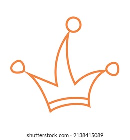 Isolated jester hat icon flat and simple design Vector