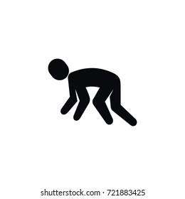 Isolated Jogging Icon. Exercise Vector Element Can Be Used For Running, Jogging, Exercise Design Concept.