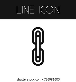 Isolated Joined Outline. Attach Vector Element Can Be Used For Joined, Link, Attach Design Concept.