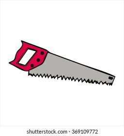isolated joiner saws, cartoon vector