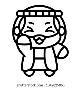 Isolated Jose icon. Nativity icon - Vector illustration