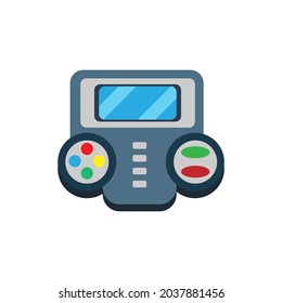 joystick aislado con botones y un vector de pantalla