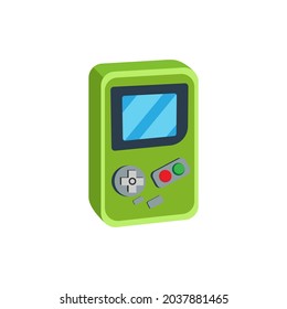 Isolated joystick with buttons and a screen Vector