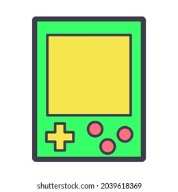 Isolated joystick with buttons and a screen Vector