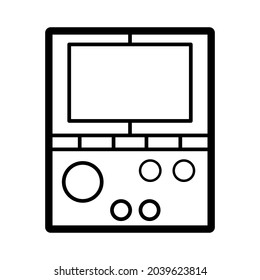 Isolated joystick with buttons and a screen Vector