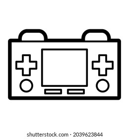 Isolated joystick with buttons and a screen Vector