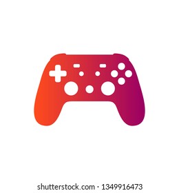 Isolated Joystick Controller Vector Flat Icon