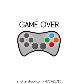 Isolated joystick on a white background, Vector illustration