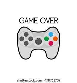 Isolated joystick on a white background, Vector illustration