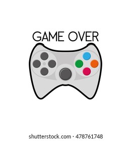 Isolated joystick on a white background, Vector illustration