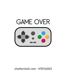 Isolated joystick on a white background, Vector illustration