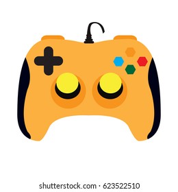 Isolated joystick on a white background, Vector illustration