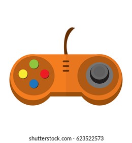 Isolated joystick on a white background, Vector illustration