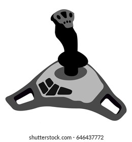 Isolated joystick on a white background, Vector illustration