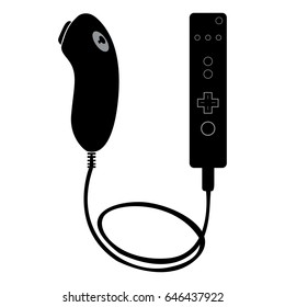 Isolated joystick on a white background, Vector illustration
