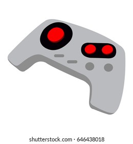 Isolated joystick on a white background, Vector illustration