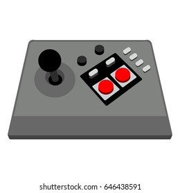 Isolated joystick on a white background, Vector illustration