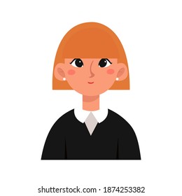 Isolated judge woman professions jobs icon- Vector
