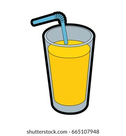 isolated juice glass