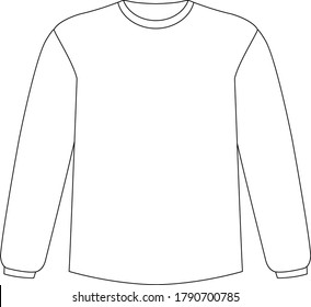 Einziger Pullover auf weißem Hintergrund, Vektorgrafik
