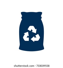 Isolated Junk Icon Symbol On Clean Background. Vector Garbage Bag Element In Trendy Style.