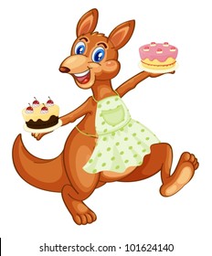 Känguru einzeln auf Cupcakes