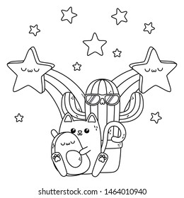Isolated kawaii cartoon design vector illustration