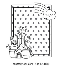 Isolated kawaii cartoon design vector illustration