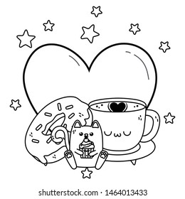 Isolated kawaii cartoon design vector illustration