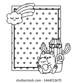 Isolated kawaii cartoon design vector illustration