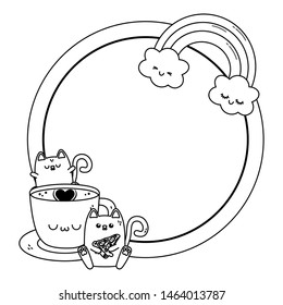 Isolated kawaii cartoon design vector illustration
