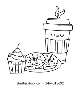 Isolated kawaii cartoon design vector illustration