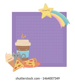 Isolated kawaii cartoons design vector illustration