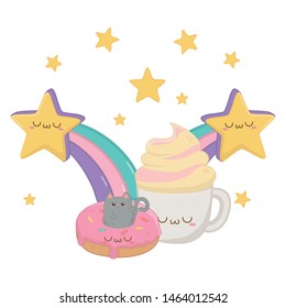 Isolated kawaii cartoons design vector illustration