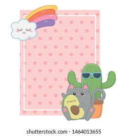 Isolated kawaii cartoons design vector illustration
