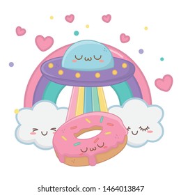 Isolated kawaii cartoons design vector illustration