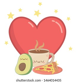 Isolated kawaii cartoons design vector illustration