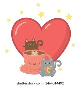 Isolated kawaii cartoons design vector illustration