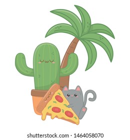 Isolated kawaii cartoons design vector illustration