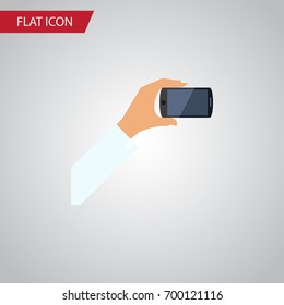 Isolated Keep Phone Flat Icon. Smartphone Vector Element Can Be Used For Smartphone, Keep, Phone Design Concept.