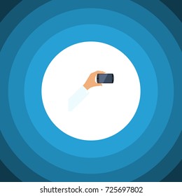 Isolated Keep Phone Flat Icon. Smartphone Vector Element Can Be Used For Smartphone, Keep, Phone Design Concept.