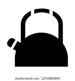 Isolated kettle icon. Editable color. EPS vector file