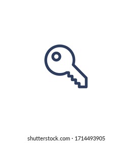 Isolated Key flat icon, Keys Pictogram, Vector